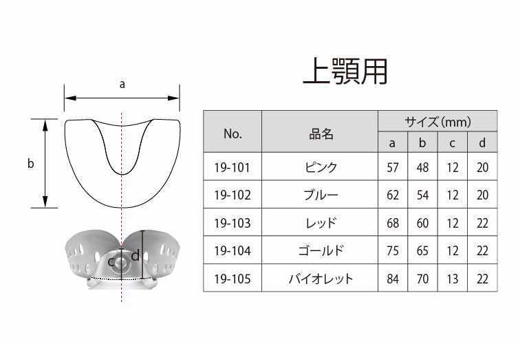 ｶﾗｰﾄﾚｰ ﾌﾟﾚﾐｱﾑ 上顎用 ﾋﾟﾝｸ